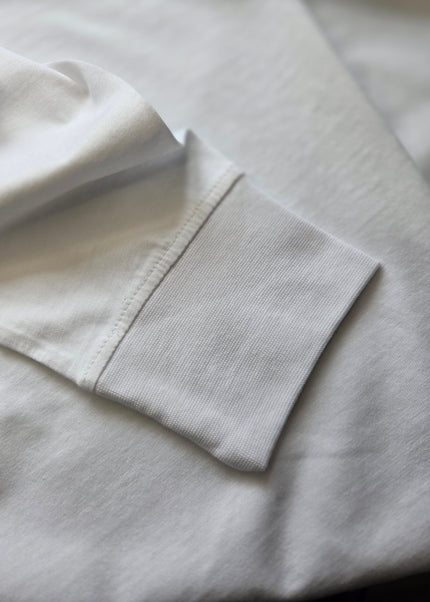 UNISEX NX OVERSIZE Long Sleeve Tee – White