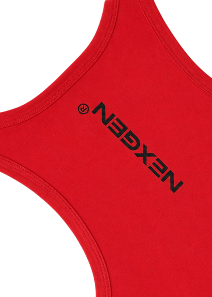 WOMEN'S BABY RACER TANK TOP - RED