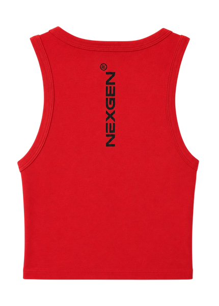 WOMEN'S BABY RACER TANK TOP - RED