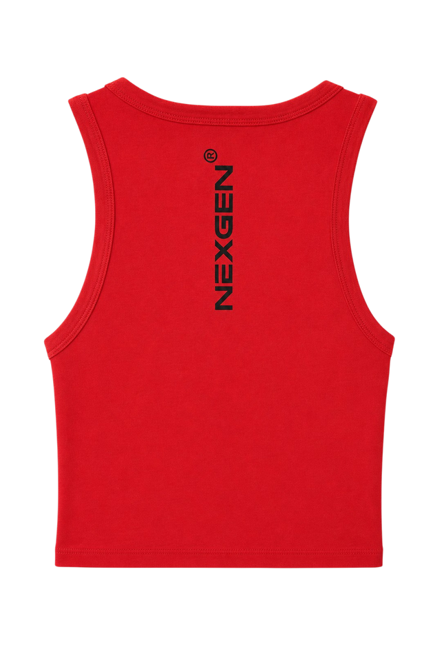 WOMEN'S BABY RACER TANK TOP - RED