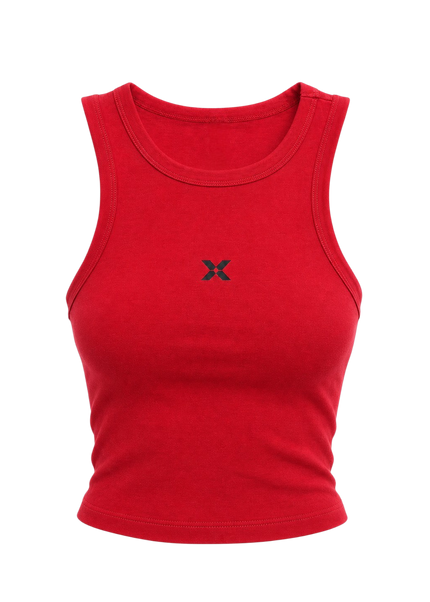 WOMEN'S BABY RACER TANK TOP - RED