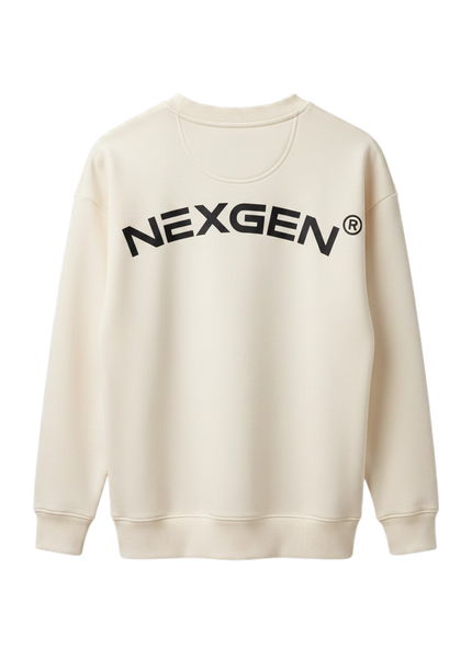 UNISEX OVERSIZED NX Sweatshirt - CREAM