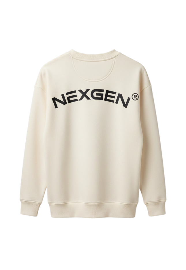 UNISEX OVERSIZED NX Sweatshirt - CREAM