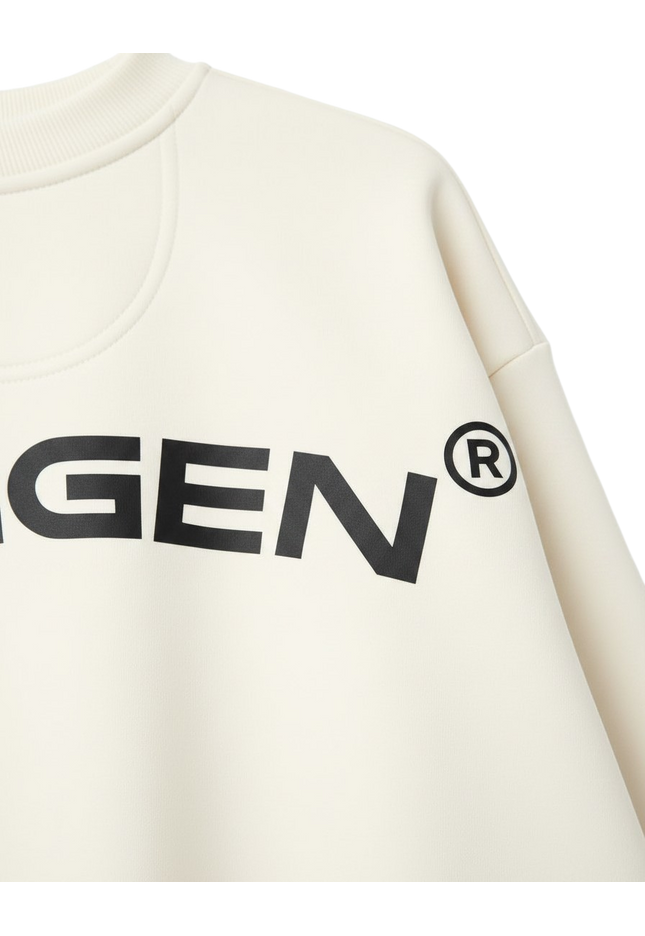 UNISEX OVERSIZED NX Sweatshirt - CREAM