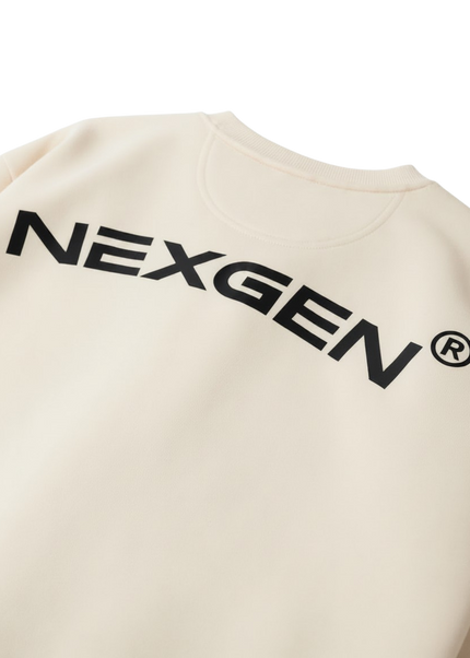 UNISEX OVERSIZED NX Sweatshirt - CREAM