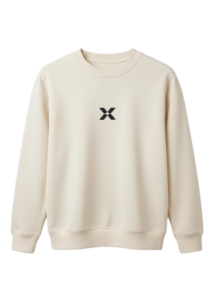 UNISEX OVERSIZED NX Sweatshirt - CREAM