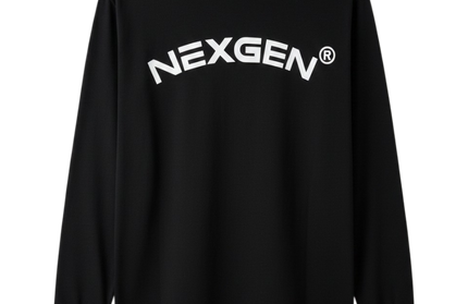 UNISEX NX OVERSIZE Long Sleeve Tee – BLACK