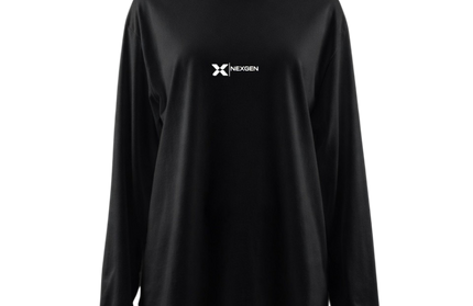 UNISEX NX OVERSIZE Long Sleeve Tee – BLACK