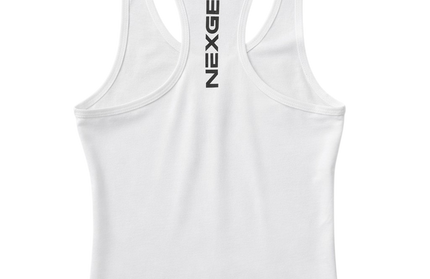 women's racer back tank - white