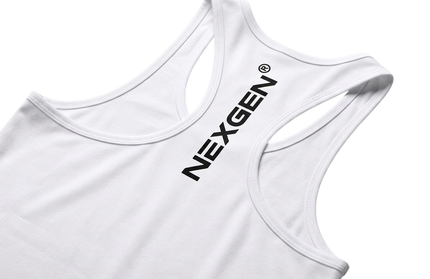 women's racer back tank - white