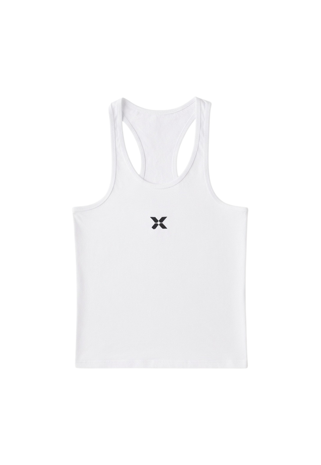 women's racer back tank - white